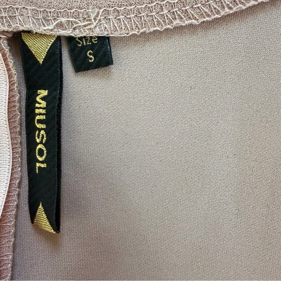 Miusol Blush Long Sleeve Ruffle Dress Size S - Picture 5 of 8